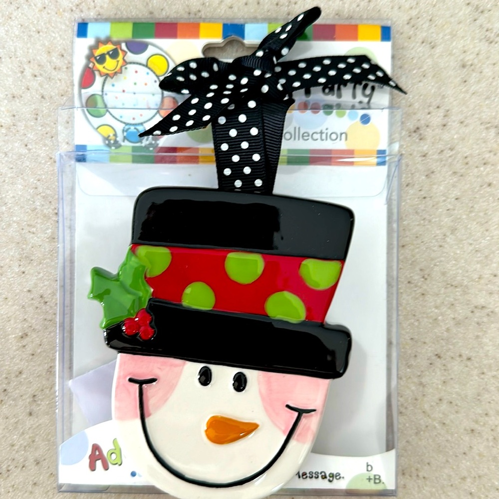 Life’s A Party Snowman Adornment